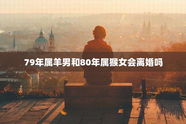 79年属羊男和80年属猴女会离婚吗