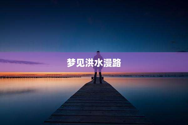 梦见洪水漫路