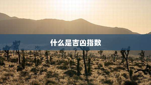 什么是吉凶指数