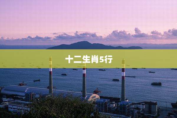 十二生肖5行
