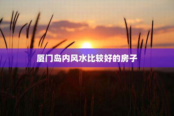 厦门岛内风水比较好的房子