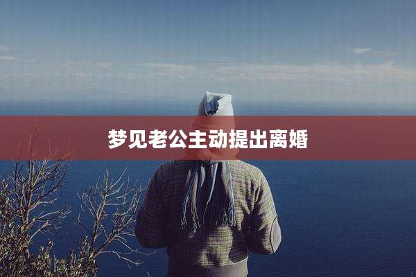 梦见老公主动提出离婚