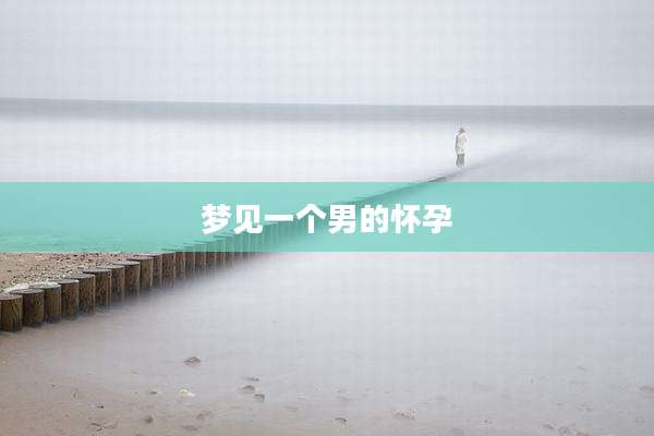 梦见一个男的怀孕