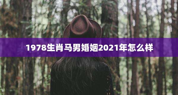 1978生肖马男婚姻2021年怎么样