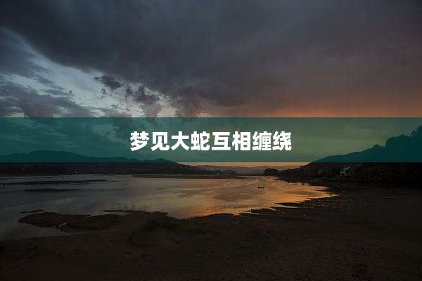 梦见大蛇互相缠绕