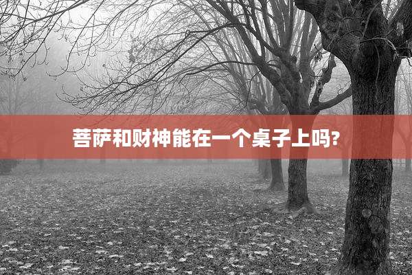 菩萨和财神能在一个桌子上吗?