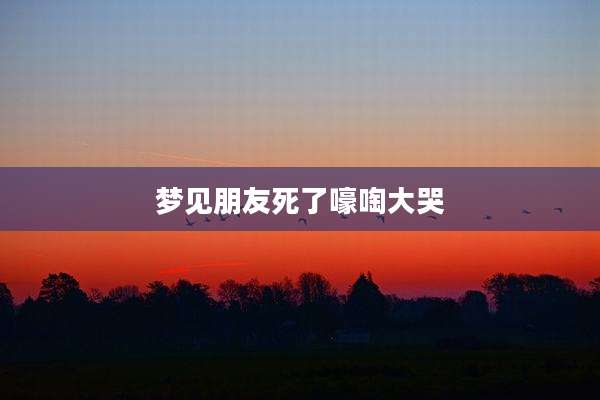 梦见朋友死了嚎啕大哭