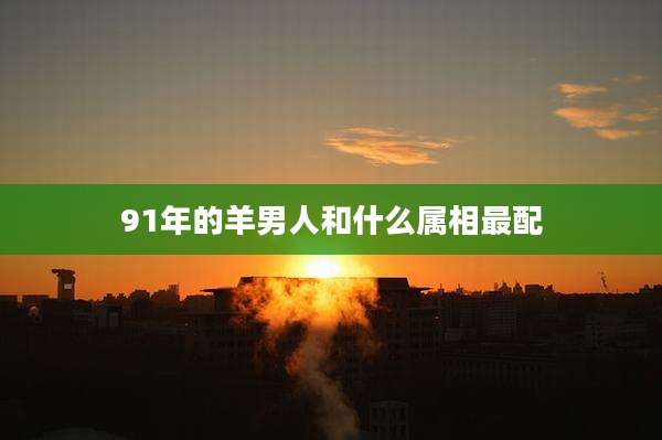 91年的羊男人和什么属相最配