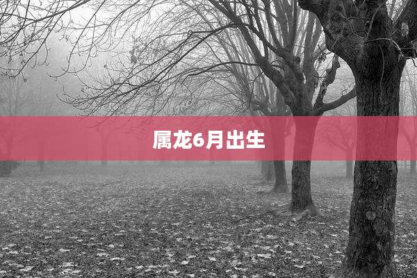 属龙6月出生