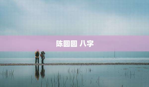 陈圆圆 八字