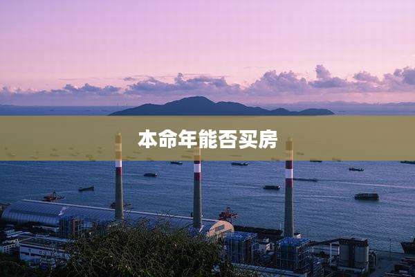 本命年能否买房