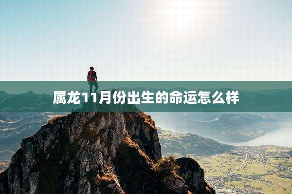属龙11月份出生的命运怎么样