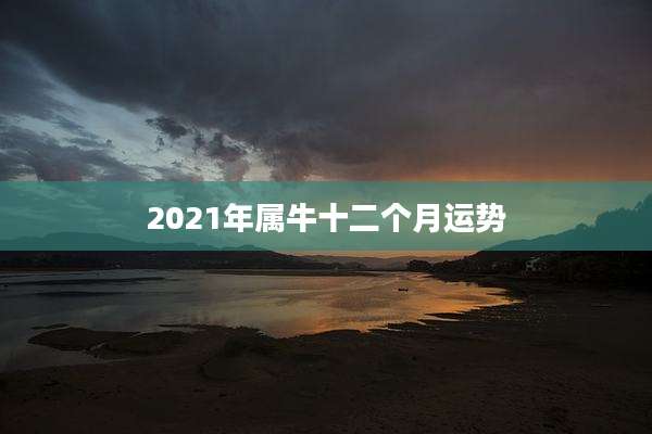 2021年属牛十二个月运势