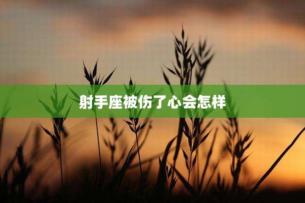 射手座被伤了心会怎样