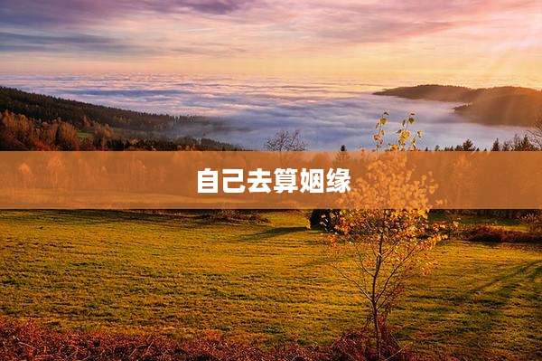 自己去算姻缘