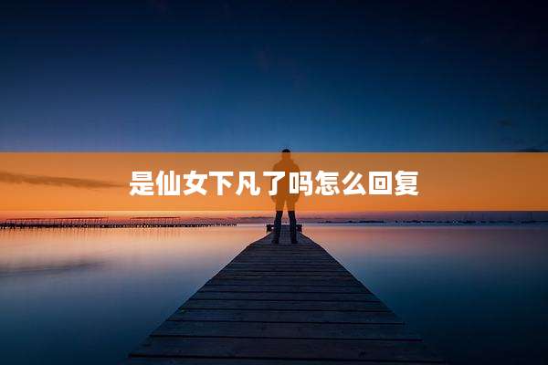 是仙女下凡了吗怎么回复