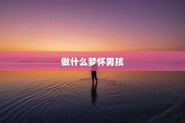 做什么梦怀男孩