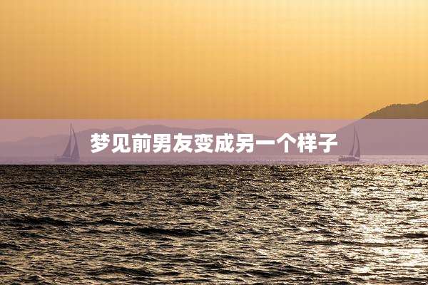 梦见前男友变成另一个样子