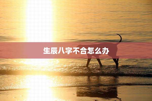 生辰八字不合怎么办