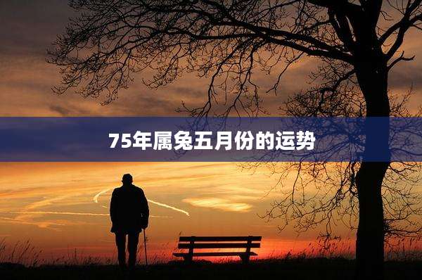 75年属兔五月份的运势