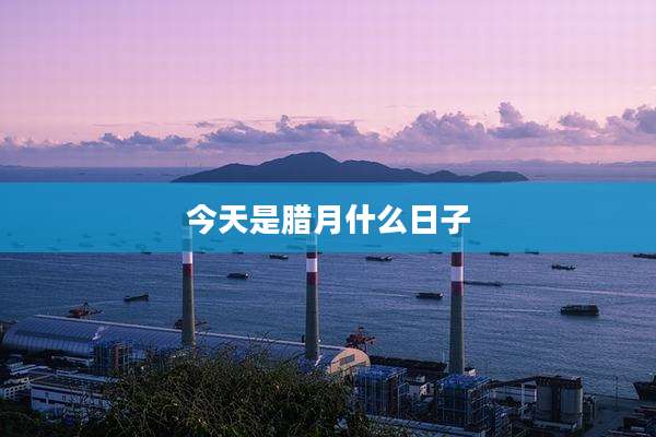 今天是腊月什么日子