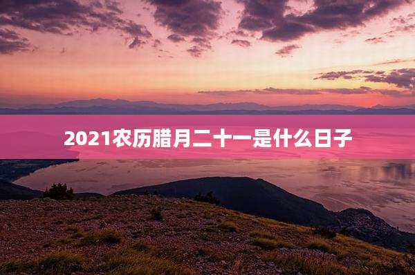 2021农历腊月二十一是什么日子