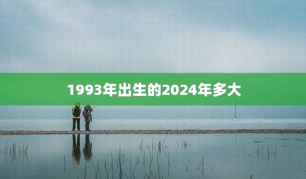 1993年出生的2024年多大