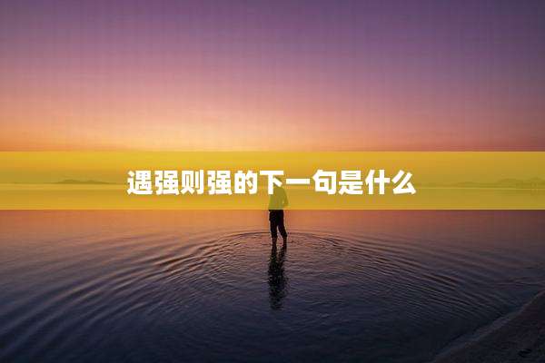 遇强则强的下一句是什么