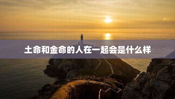 土命和金命的人在一起会是什么样