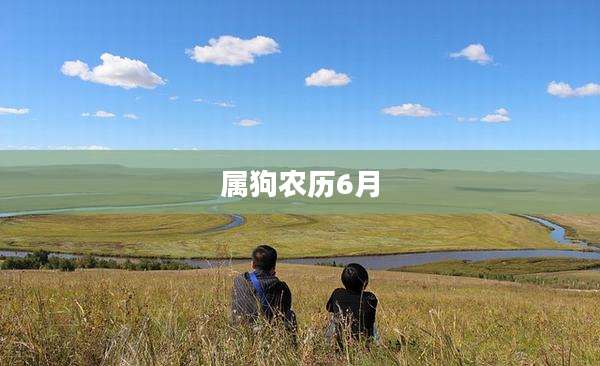 属狗农历6月