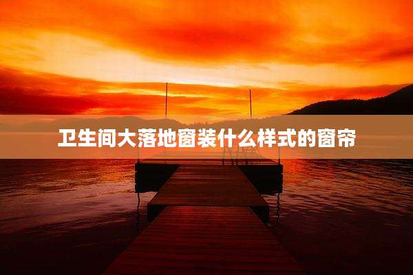 卫生间大落地窗装什么样式的窗帘
