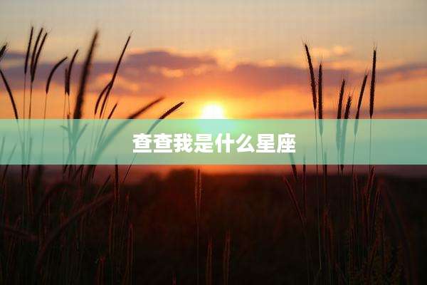 查查我是什么星座
