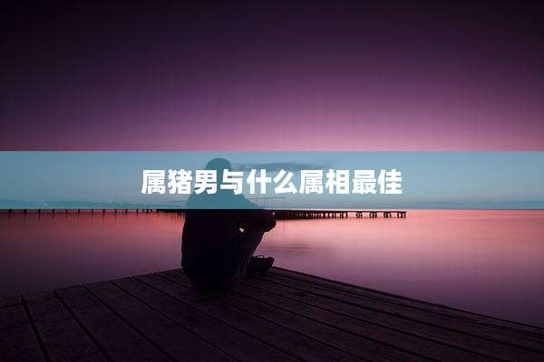 属猪男与什么属相最佳
