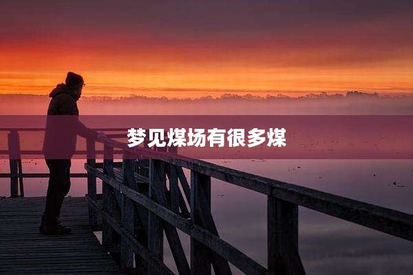 梦见煤场有很多煤