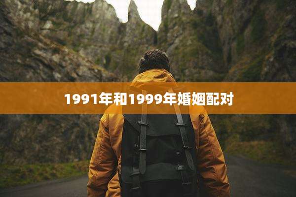 1991年和1999年婚姻配对