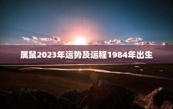 属鼠2023年运势及运程1984年出生