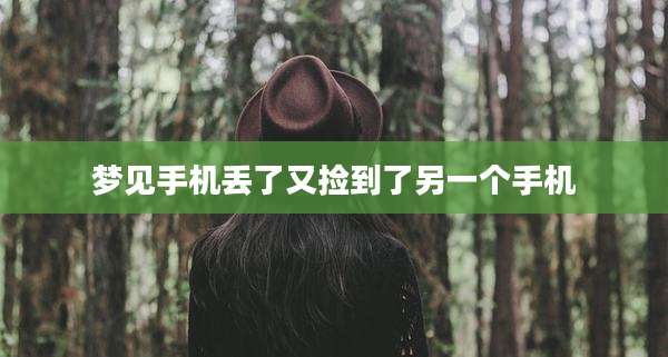 梦见手机丢了又捡到了另一个手机