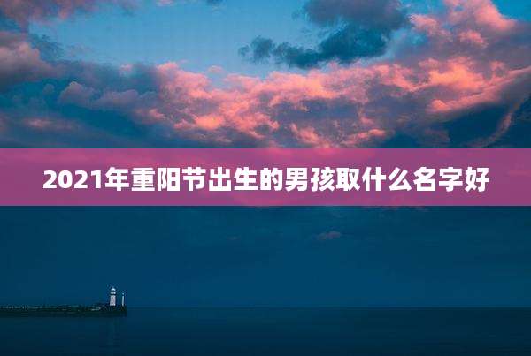 2021年重阳节出生的男孩取什么名字好