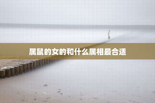 属鼠的女的和什么属相最合适
