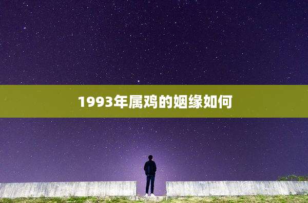 1993年属鸡的姻缘如何