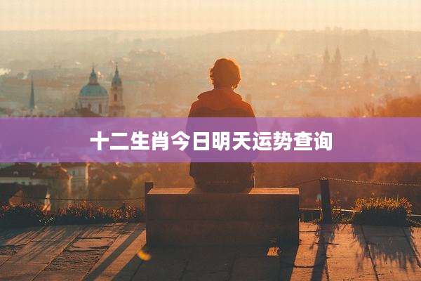 十二生肖今日明天运势查询