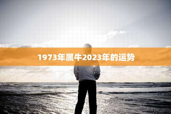 1973年属牛2023年的运势