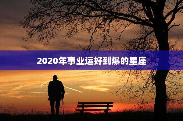 2020年事业运好到爆的星座