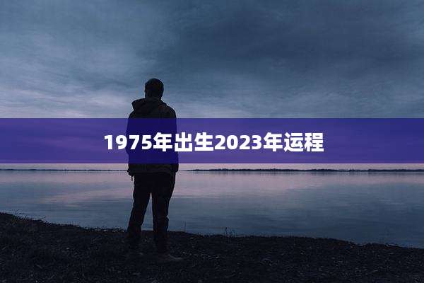 1975年出生2023年运程