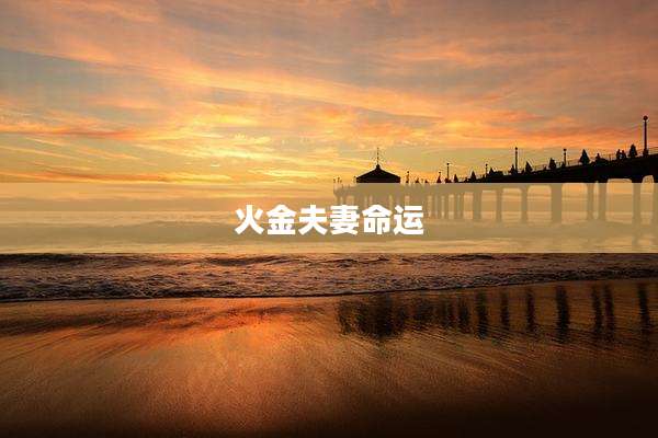火金夫妻命运