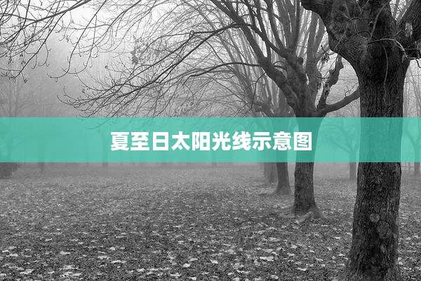 夏至日太阳光线示意图