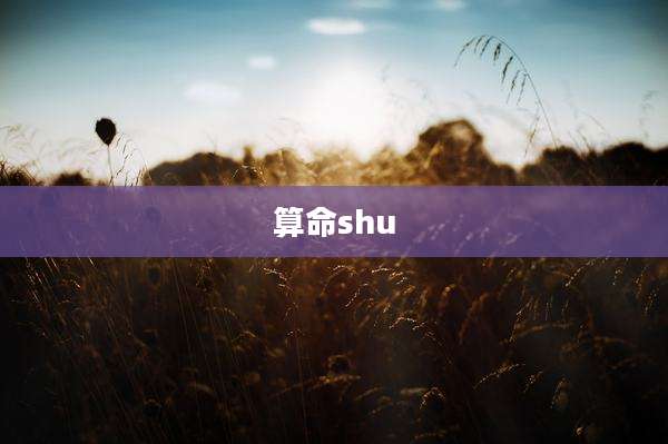 算命shu