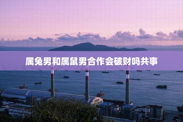 属兔男和属鼠男合作会破财吗共事