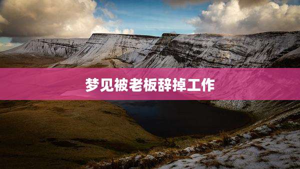 梦见被老板辞掉工作