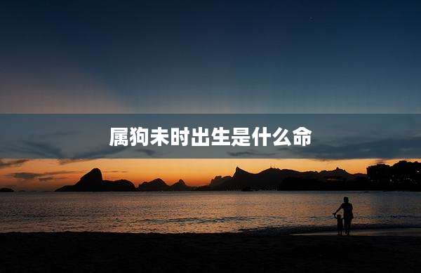 属狗未时出生是什么命